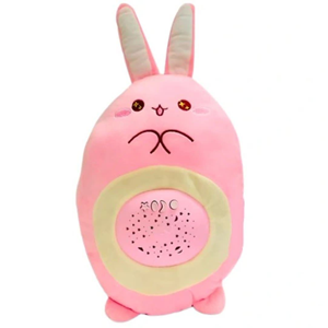 شب خواب کودک موزیکال و چراغدار طرح خرگوش صورتی Baby Animal Music Projection lamp_اسباب بازی نوزادی